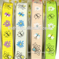 Custom Printed Ribbon with Beautiful Butterfly and Flower Logos